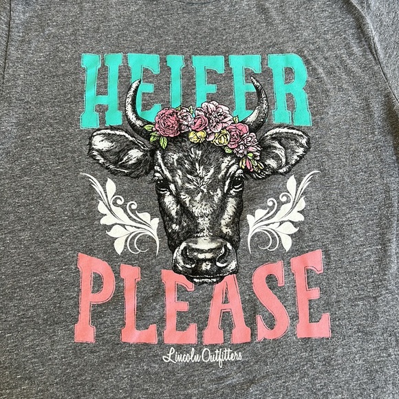 Lincoln Outfitters Heifer Please Graphic T Shirt Size M - Picture 3 of 6